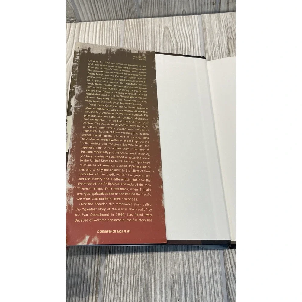 Escape From Davao John D Lukacs 1st Edition Hardcover WWII History 2010 POW Book